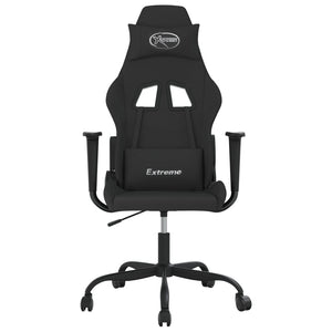 Gaming-Stuhl Schwarz Stoff