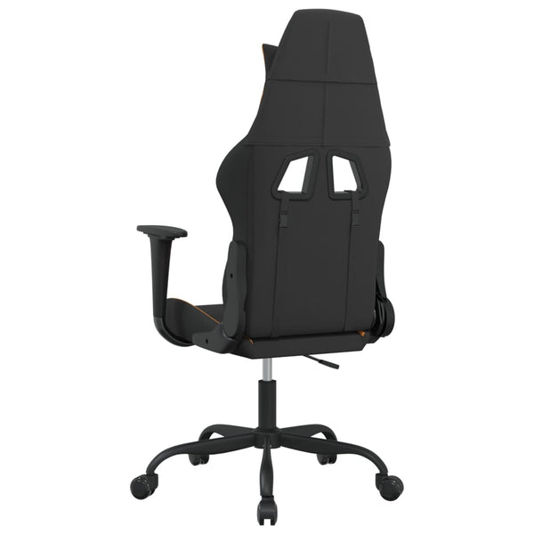 Gaming-Stuhl Schwarz und Orange Stoff