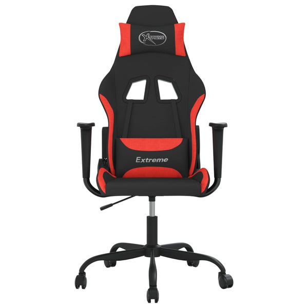 Gaming-Stuhl Schwarz und Rot Stoff