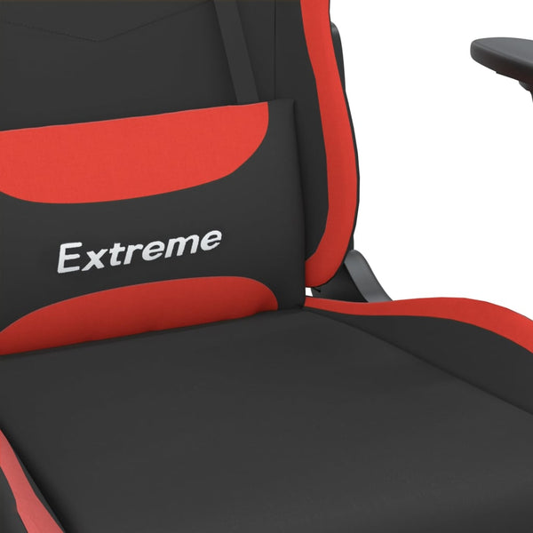 Gaming-Stuhl Schwarz und Rot Stoff
