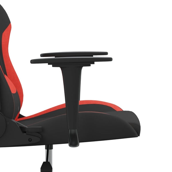 Gaming-Stuhl Schwarz und Rot Stoff