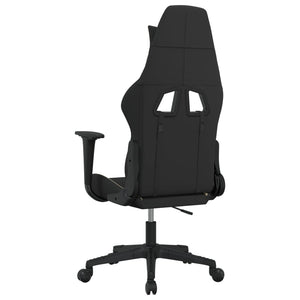 Gaming-Stuhl Schwarz und Creme Stoff