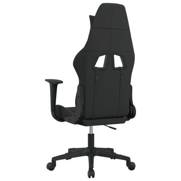 Gaming-Stuhl Schwarz und Hellgrau Stoff