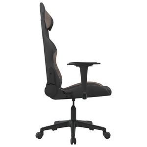 Gaming-Stuhl Schwarz und Taupe Stoff