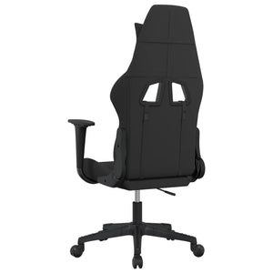 Gaming-Stuhl Schwarz und Taupe Stoff