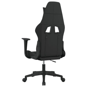 Gaming-Stuhl Schwarz und Blau Stoff