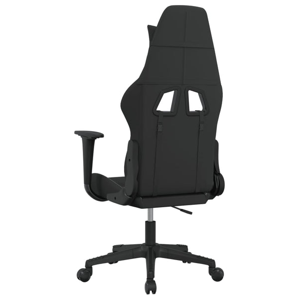 Gaming-Stuhl Schwarz und Blau Stoff