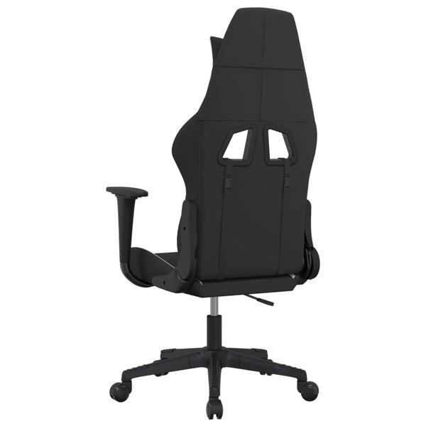 Gaming-Stuhl Schwarz und Weiß Stoff