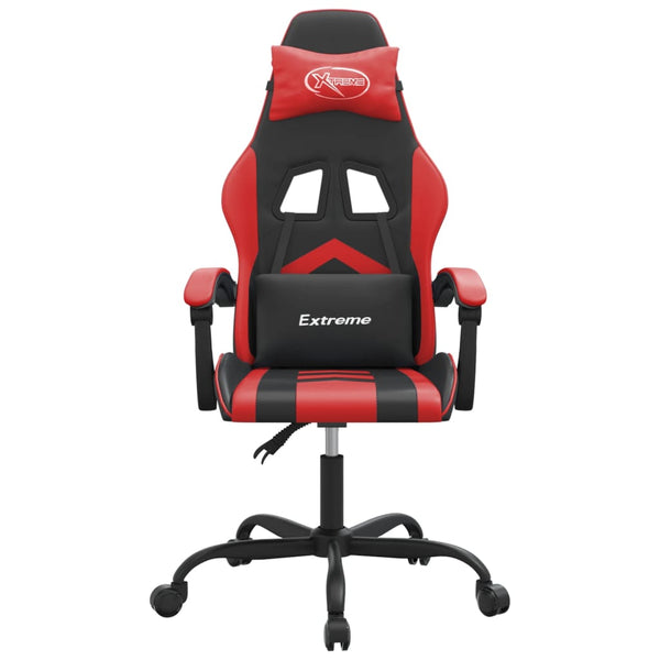 Gaming-Stuhl Schwarz und Rot Kunstleder