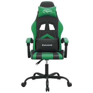 Gaming-Stuhl Schwarz und Grün Kunstleder