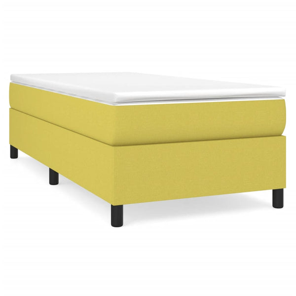 Boxspringbettgestell Grün 90x190 cm Stoff
