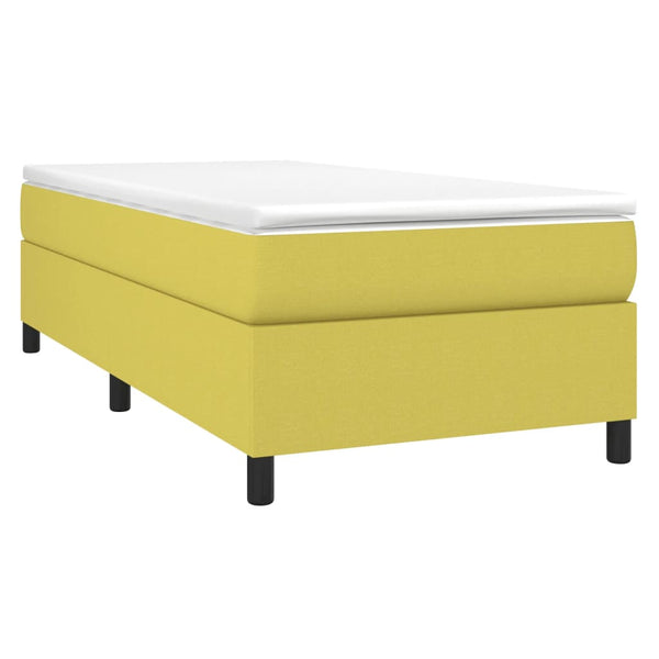 Boxspringbettgestell Grün 90x190 cm Stoff