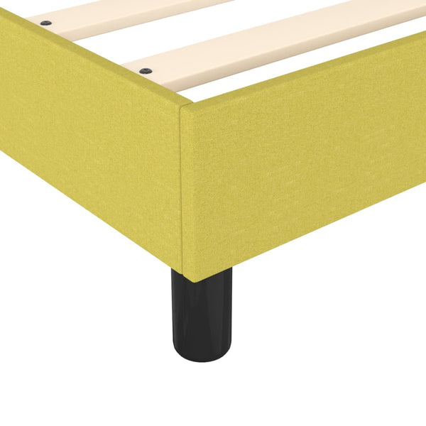 Boxspringbettgestell Grün 90x190 cm Stoff