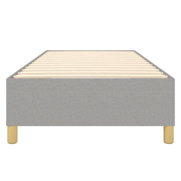 Boxspringbettgestell Hellgrau 80x200 cm Stoff