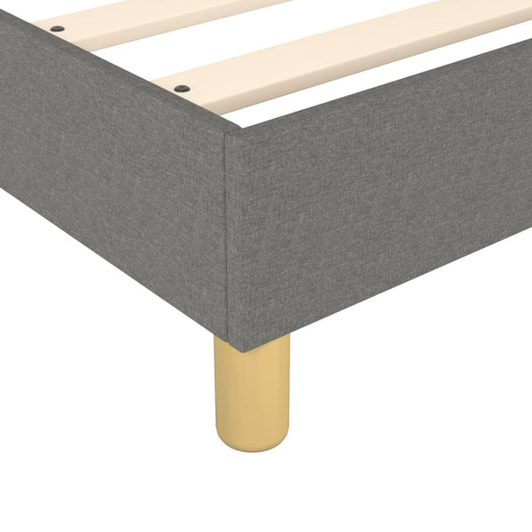 Boxspringbettgestell Dunkelgrau 80x200 cm Stoff