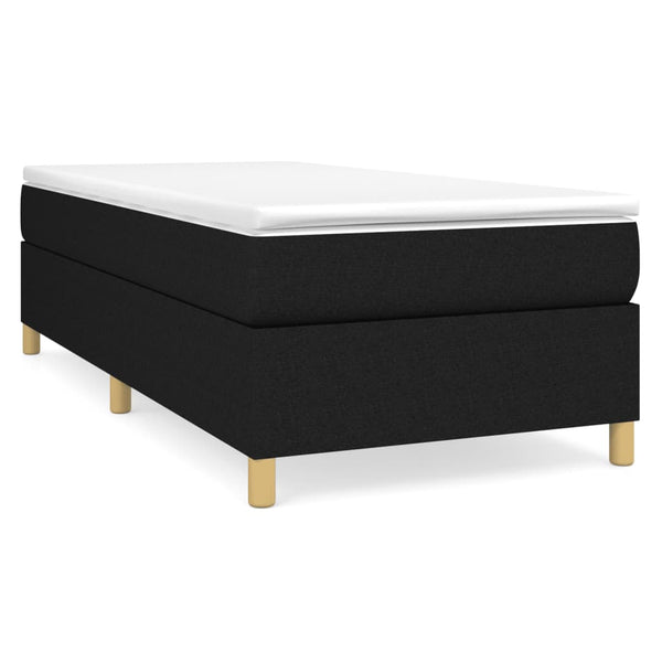 Boxspringbettgestell Schwarz 80x200 cm Stoff