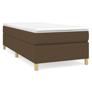 Boxspringbettgestell Dunkelbraun 80x200 cm Stoff