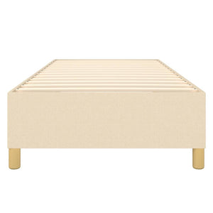 Boxspringbettgestell Creme 80x200 cm Stoff