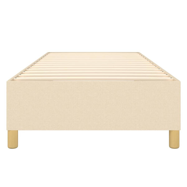 Boxspringbettgestell Creme 80x200 cm Stoff