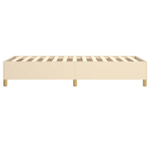 Boxspringbettgestell Creme 80x200 cm Stoff
