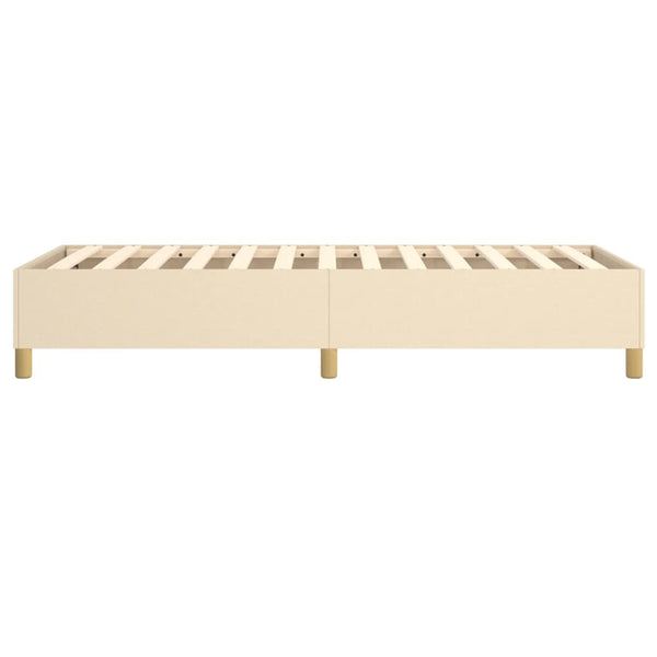 Boxspringbettgestell Creme 80x200 cm Stoff