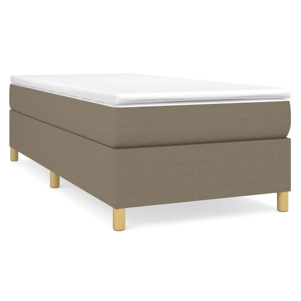 Boxspringbettgestell Taupe 90x190 cm Stoff