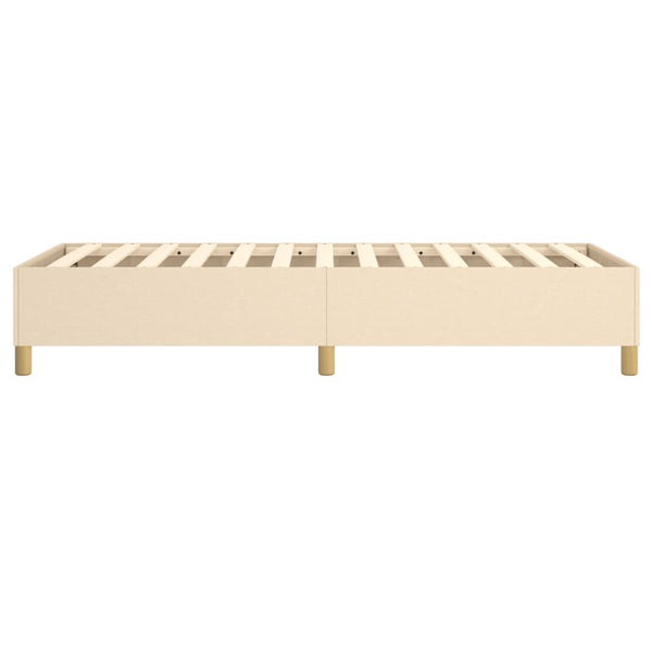 Boxspringbettgestell Creme 90x190 cm Stoff
