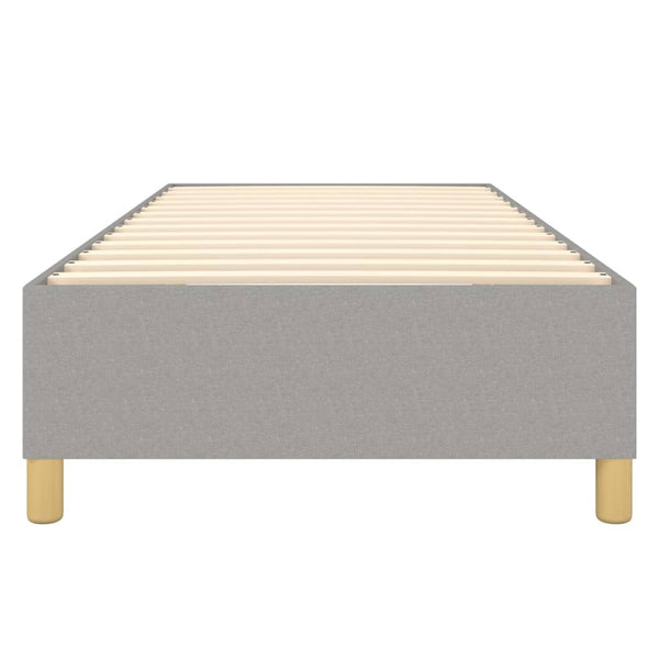 Boxspringbettgestell Hellgrau 90x200 cm Stoff