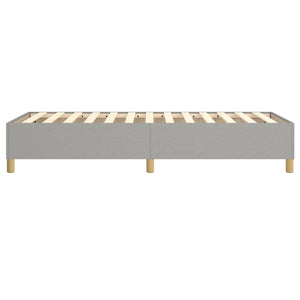Boxspringbettgestell Hellgrau 90x200 cm Stoff