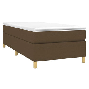 Boxspringbettgestell Dunkelbraun 90x200 cm Stoff