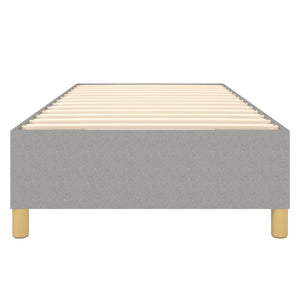 Boxspringbettgestell Hellgrau 100x200 cm Stoff