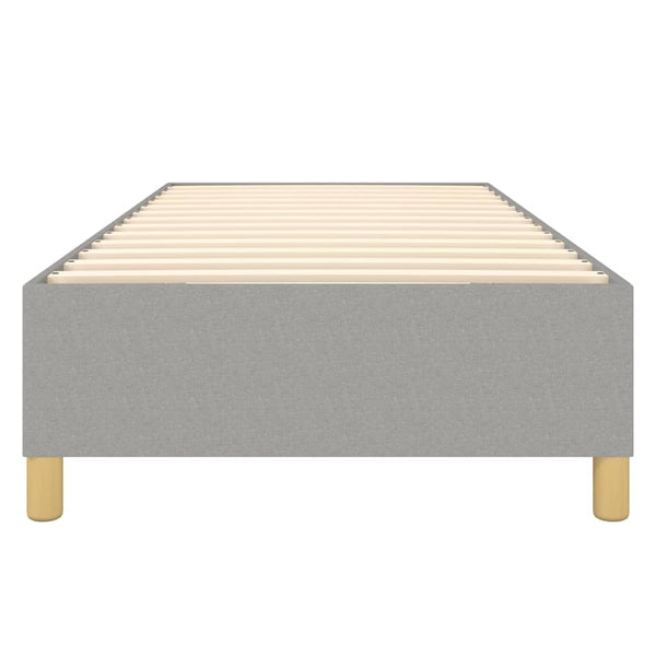 Boxspringbettgestell Hellgrau 100x200 cm Stoff