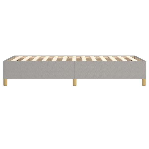 Boxspringbettgestell Hellgrau 100x200 cm Stoff