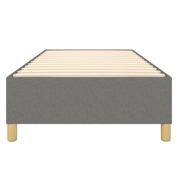 Boxspringbettgestell Dunkelgrau 100x200 cm Stoff