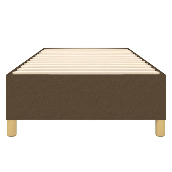 Boxspringbettgestell Dunkelbraun 100x200 cm Stoff