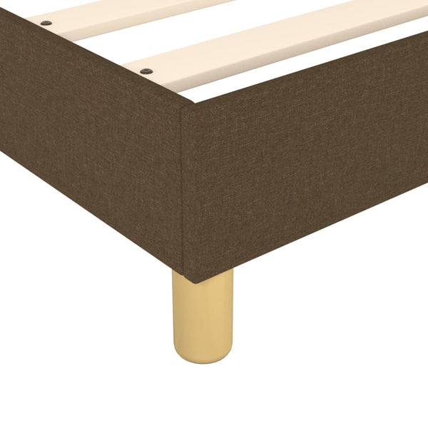 Boxspringbettgestell Dunkelbraun 100x200 cm Stoff