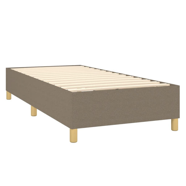 Boxspringbettgestell Taupe 100x200 cm Stoff