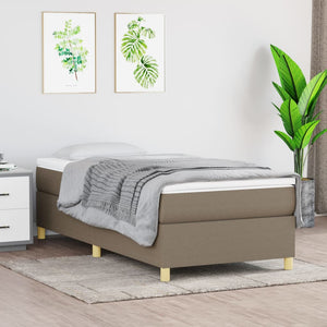 Boxspringbettgestell Taupe 100x200 cm Stoff