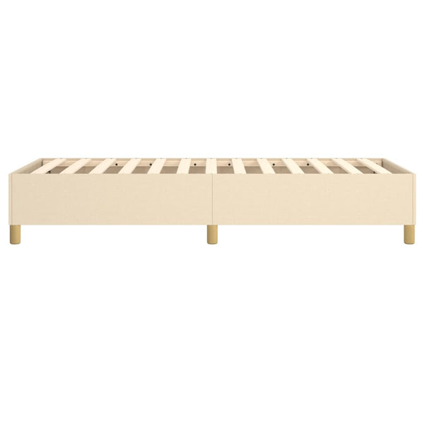 Boxspringbettgestell Creme 100x200 cm Stoff