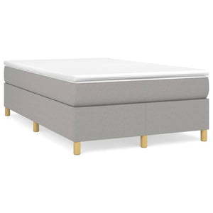 Boxspringbettgestell Hellgrau 120x200 cm Stoff