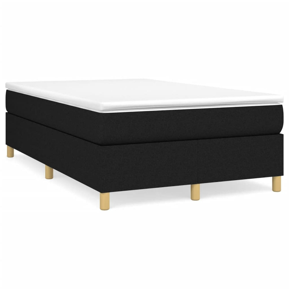 Cadre de lit tapissier vidaXL noir 120x200 cm tissu