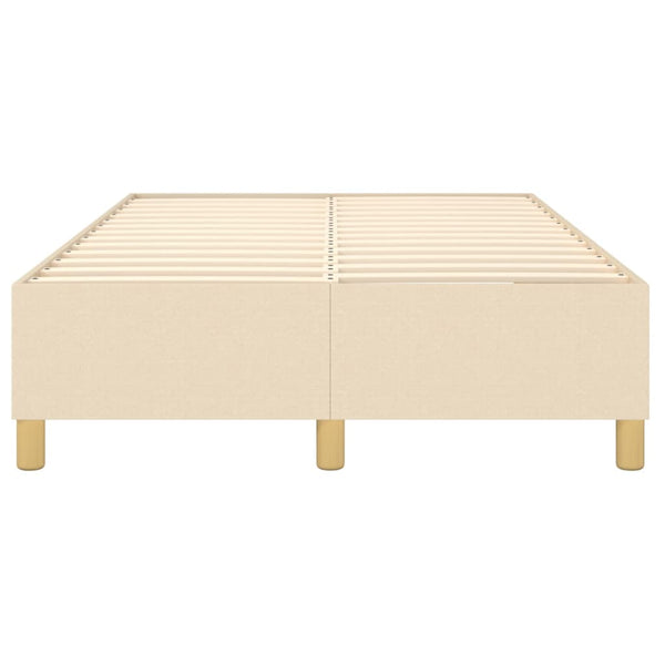 vidaXL Cadre de lit coffre crème 120x200 cm tissu