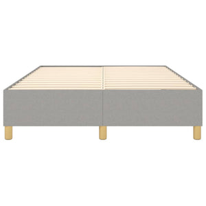 Boxspringbettgestell Hellgrau 140x190 cm Stoff