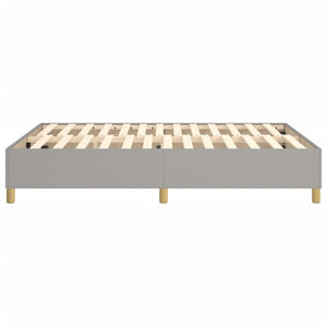 Boxspringbettgestell Hellgrau 140x190 cm Stoff