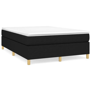 Boxspringbettgestell Schwarz 140x190 cm Stoff