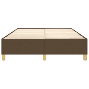 Boxspringbettgestell Dunkelbraun 140x190 cm Stoff