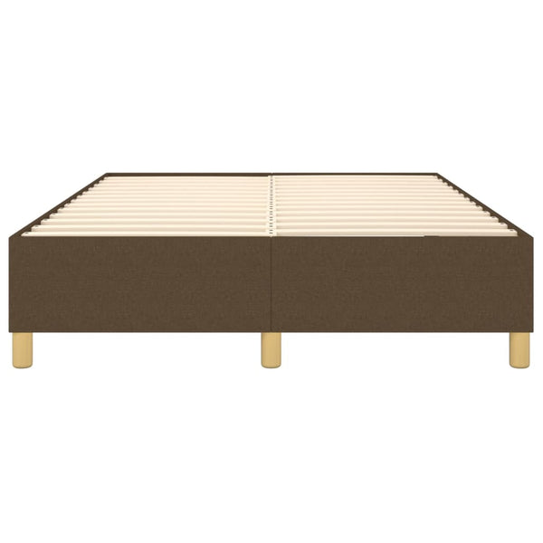 Boxspringbettgestell Dunkelbraun 140x190 cm Stoff