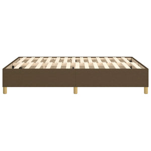 Boxspringbettgestell Dunkelbraun 140x190 cm Stoff
