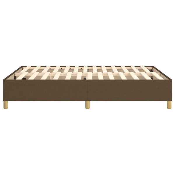Boxspringbettgestell Dunkelbraun 140x190 cm Stoff