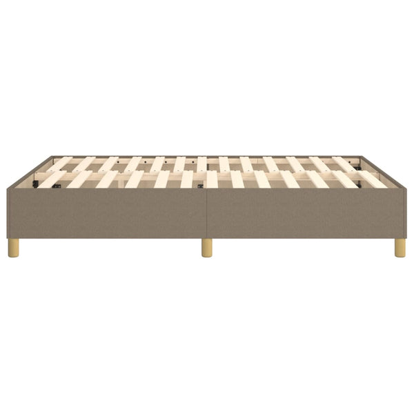 Base de lit tapissier vidaXL taupe 140x190 cm en tissu